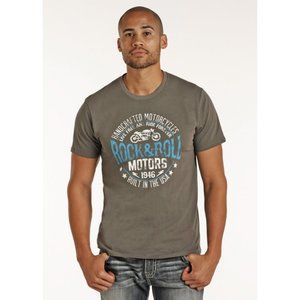 MENS ROCK & ROLL MOTORCYCLES TEE SIZE XXL P9-2163